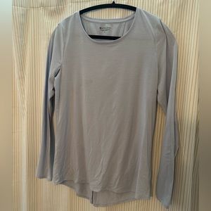 EUC Athleta long sleeve tee shirt/top. Size small. Light blue.